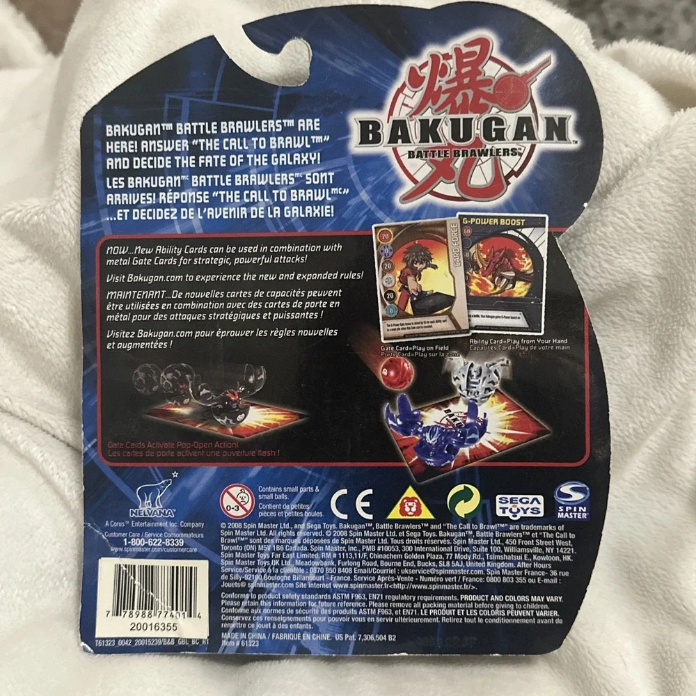 Bakugan B2 Bigger Brawlers BakuPearl Haos Gray Storm Skyress Booster Pack New